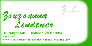 zsuzsanna lindtner business card